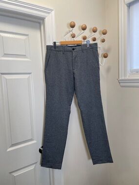GAP - Wool Blend Straight Legged Trousers Pants - Grey - 32x34